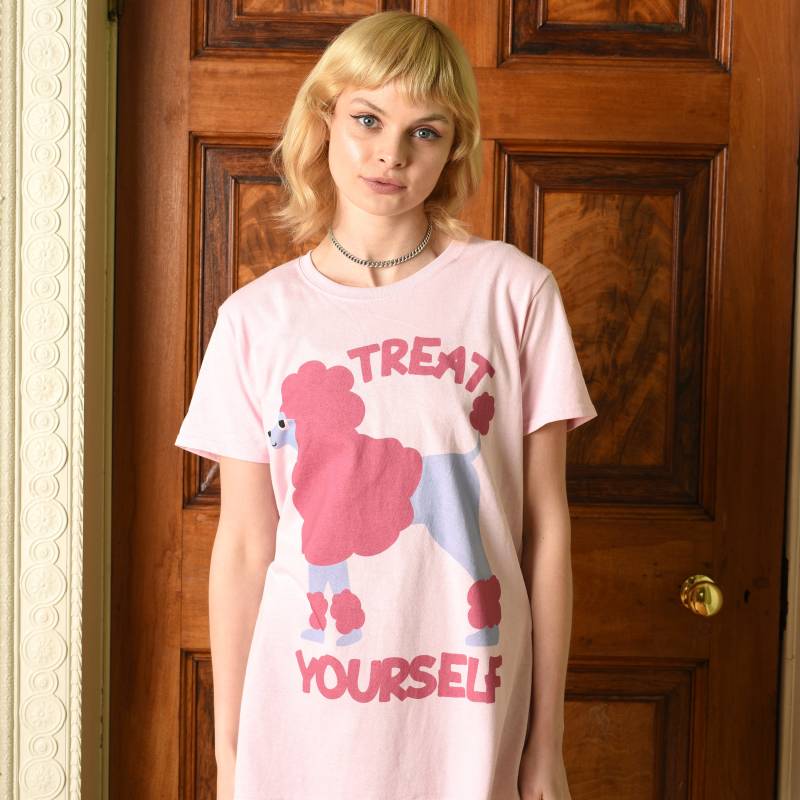 Treat Yourself Pudel Damen Spruch T-Shirt von Batch1UK