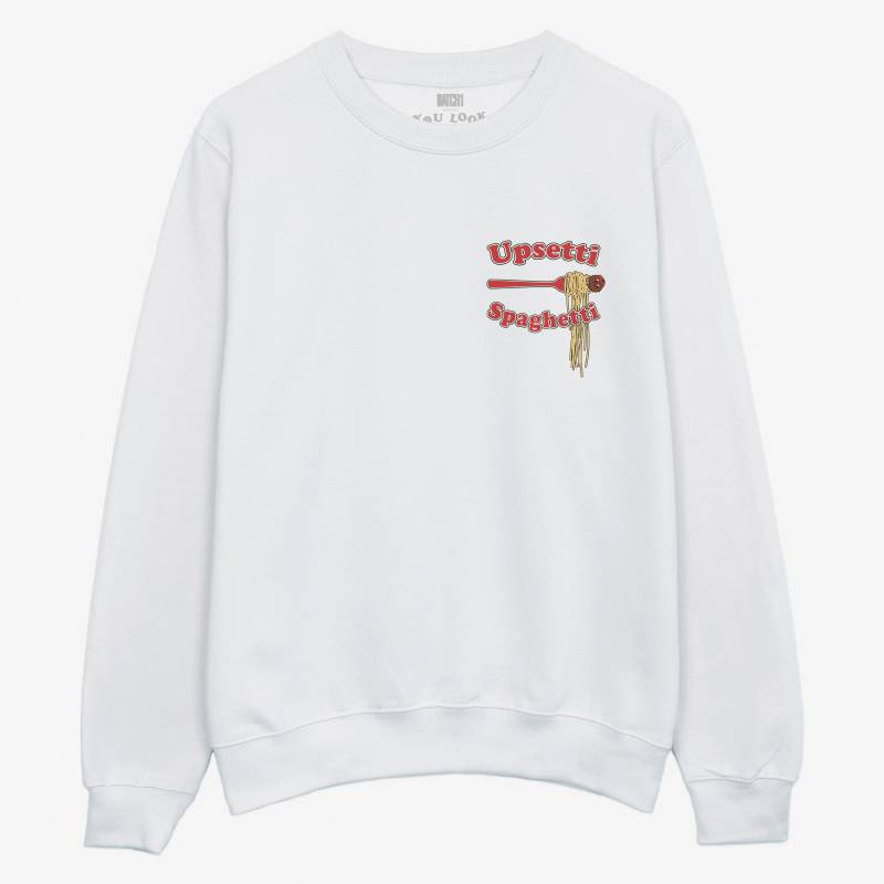 Upsetti Spaghetti Herren Spruch Sweatshirt von Batch1UK