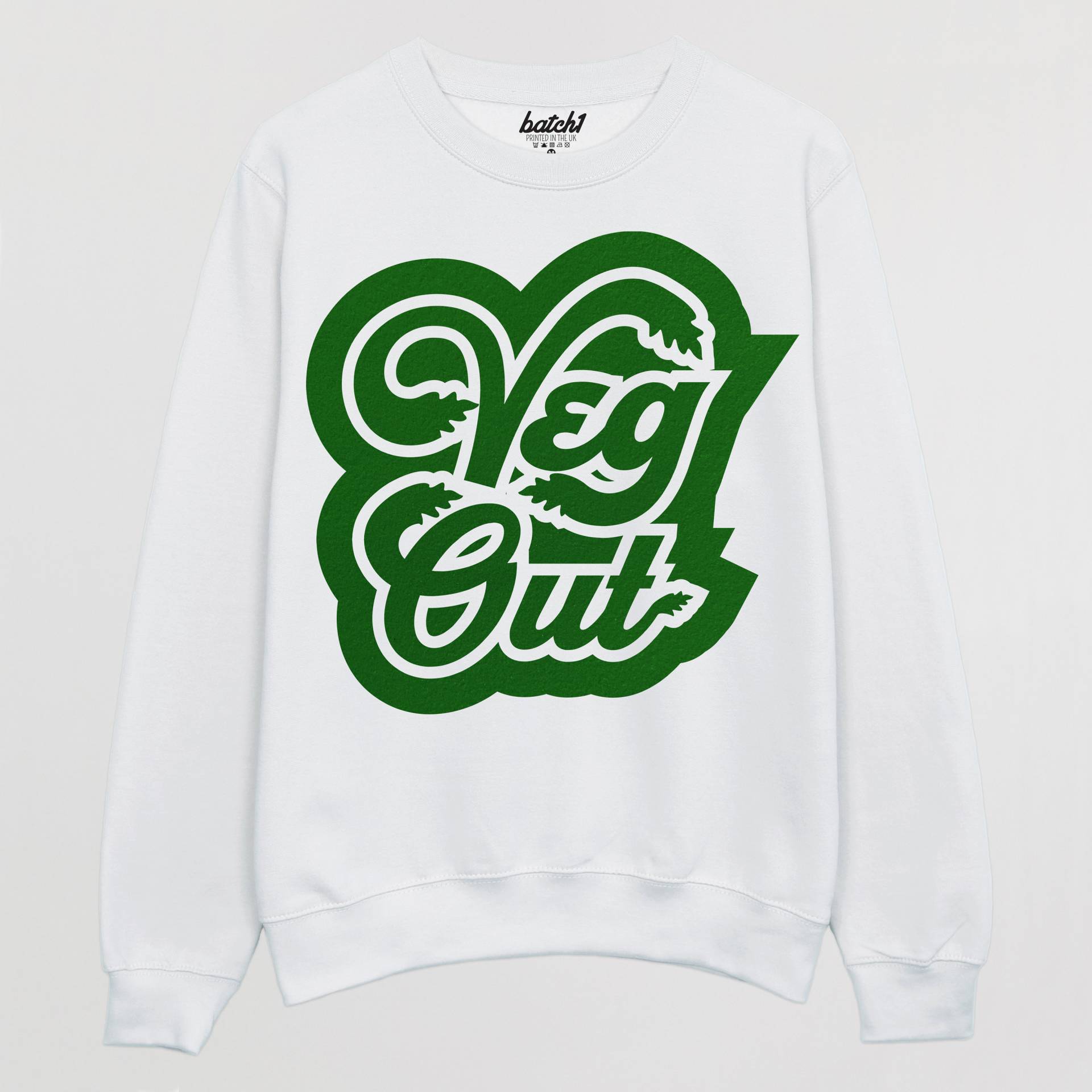 Veg Out Damen Slogan Sweatshirt von Batch1UK