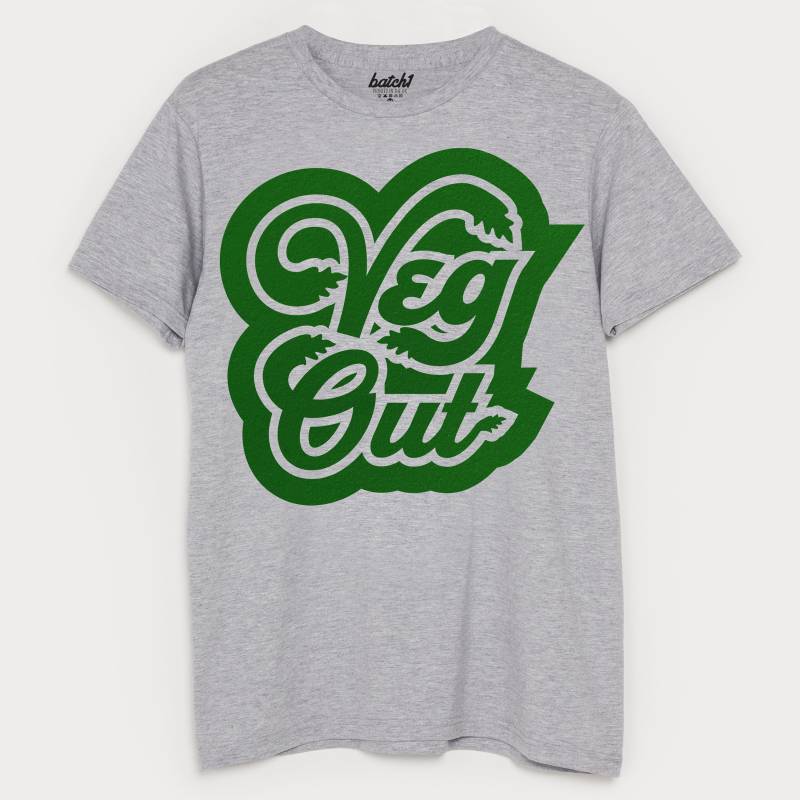 Veg Out Herren Spruch T-Shirt von Batch1UK