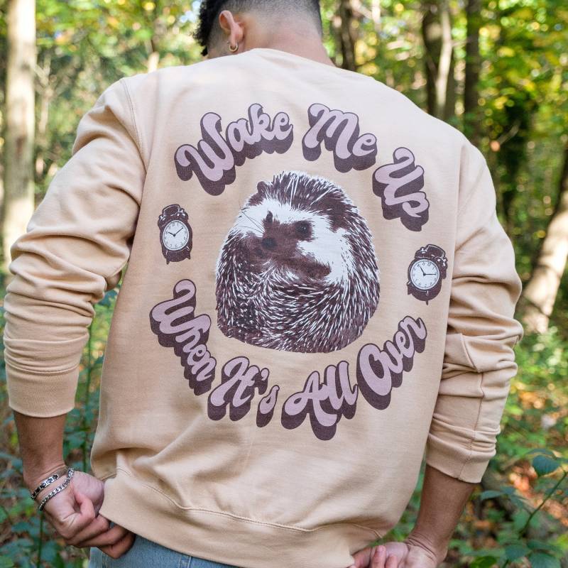 Wake Me Up Herren Spruch Sweatshirt von Batch1UK