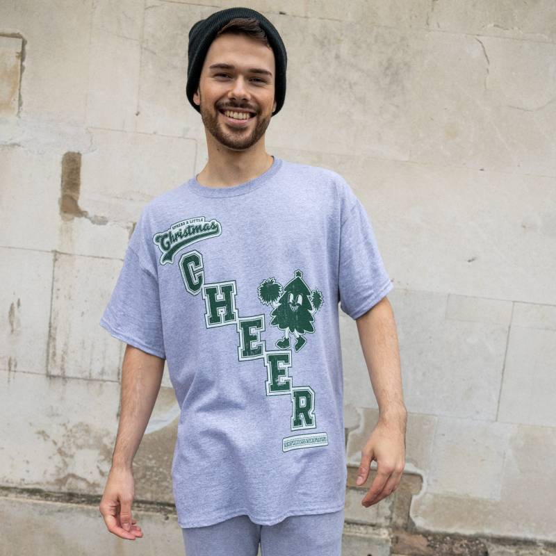 Weihnachten Cheer Herren Varsity Style T-Shirt von Batch1UK