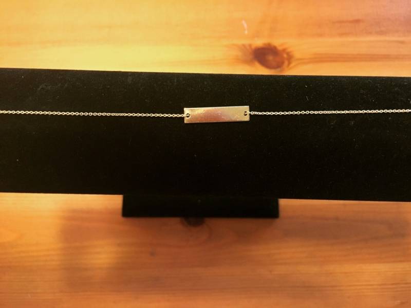 Rechteckige Platte Gold Armband Rechteckige Platte Gold Armband von Batchik