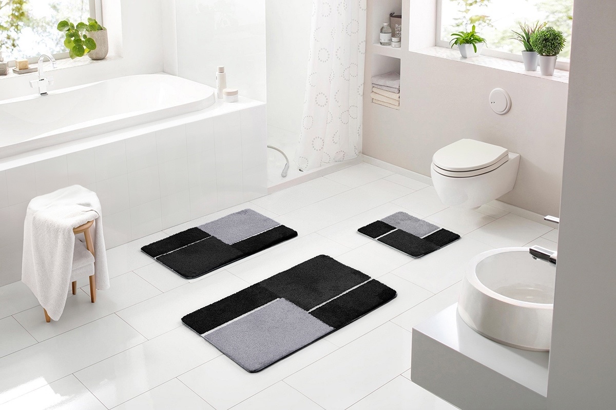 Batex Badematte "Enema" Höhe 20 mm rutschhemmend beschichtet fußbodenheizungsgeeignet extra weiches und pflegeleichtes Garn von Batex