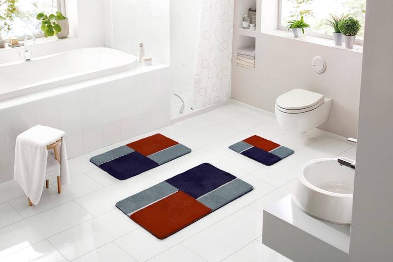 Batex Badematte "Enema" Höhe 20 mm rutschhemmend beschichtet fußbodenheizungsgeeignet extra weiches und pflegeleichtes Garn von Batex