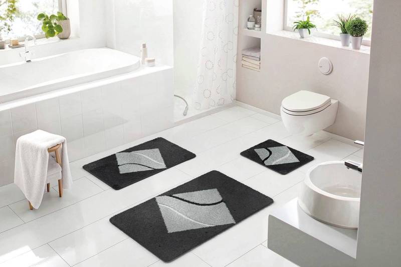 Batex Badematte "Nima" Höhe 27 mm rutschhemmend beschichtet fußbodenheizungsgeeignet extra weiches und pflegeleichtes Garn von Batex