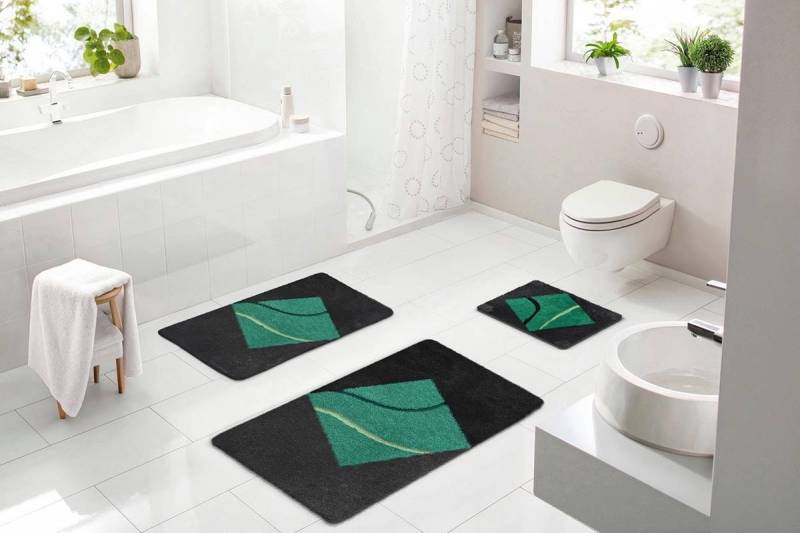 Batex Badematte "Nima" Höhe 27 mm rutschhemmend beschichtet fußbodenheizungsgeeignet extra weiches und pflegeleichtes Garn von Batex