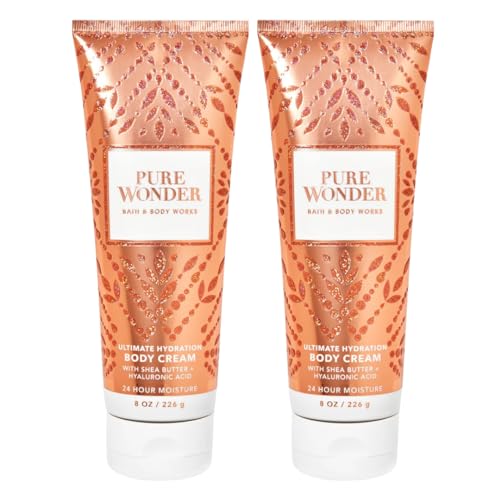 Bath and Body Works Pure Wonder Body Cream Ultimate Hydration Gift Set For Women 2 Pack 8 Oz. (Pure Wonder) von Bath & Body Works