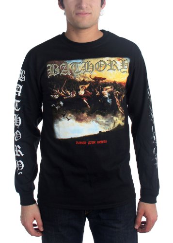 BATHORY - Bathory - Männer Blut Fire Death Langarm Shirt, Large, As Shown von Bathory