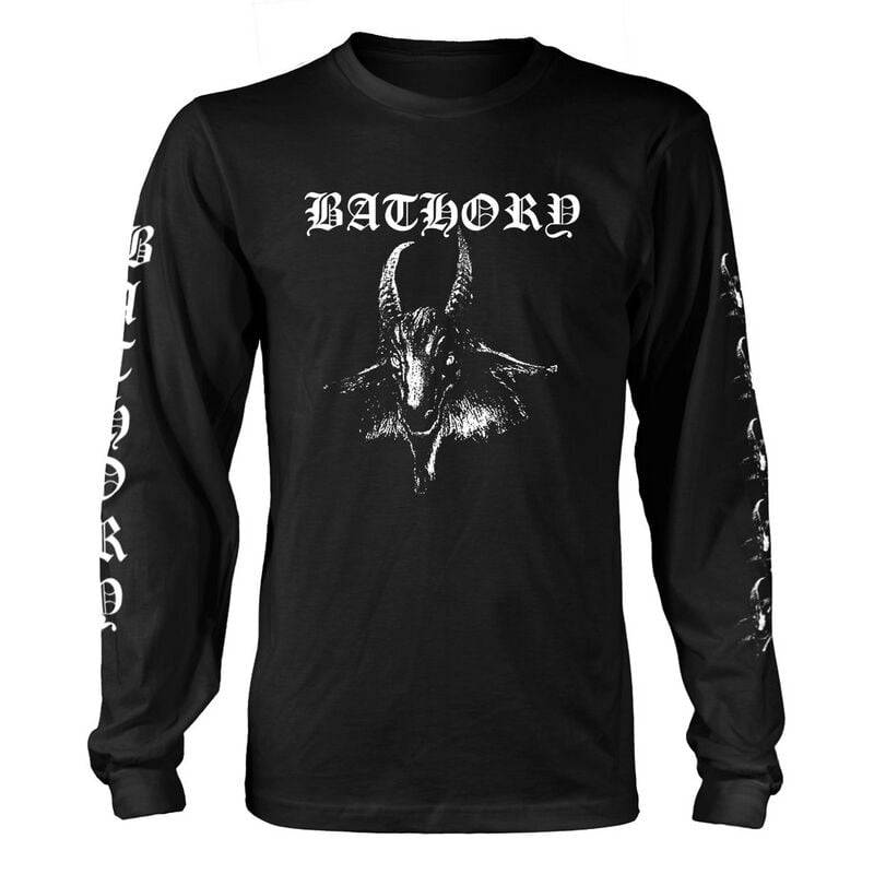 Bathory Langarmshirt - Goat - S bis XXL - für Männer - Größe S - schwarz  - Lizenziertes Merchandise! von Bathory
