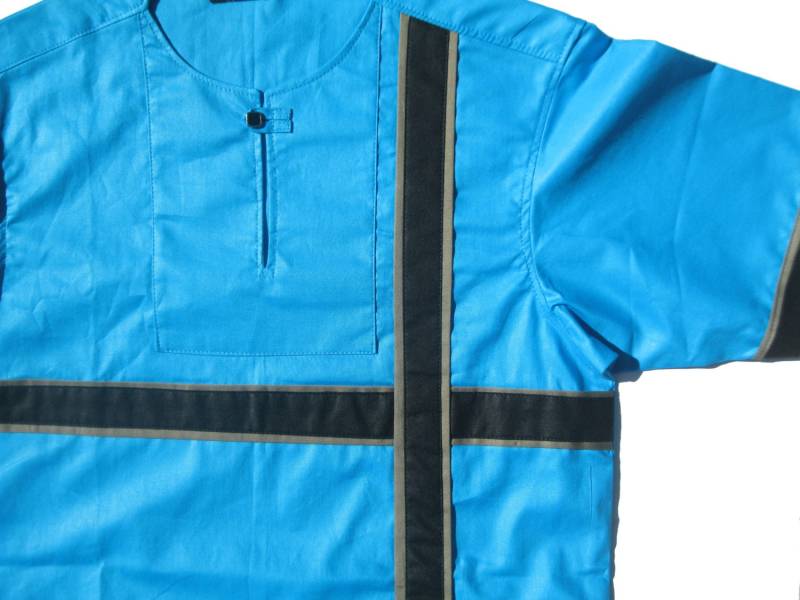 Herren Woodin Baumwollshirt, Türkis, By Allswell von BatikHome