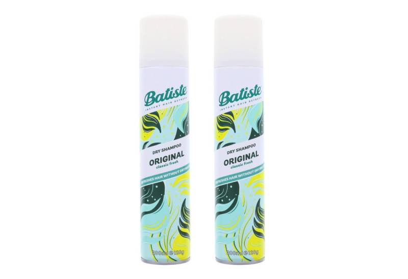 Batiste Haarshampoo 2x Batiste Trockenshampoo Original je 200ml fruchtiger Duft nach Mosch von Batiste