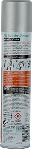 Batiste Trockenshampoo Brünett 200 ml, Dry Shampoo zum Auffrischen und Stylen der Haare, Haarpflege Spray für dunkles Haar, Ohne Rückstände, Ohne Ausspülen, Haarstyling mit Farbeffekt (Packung mit 2) von Batiste