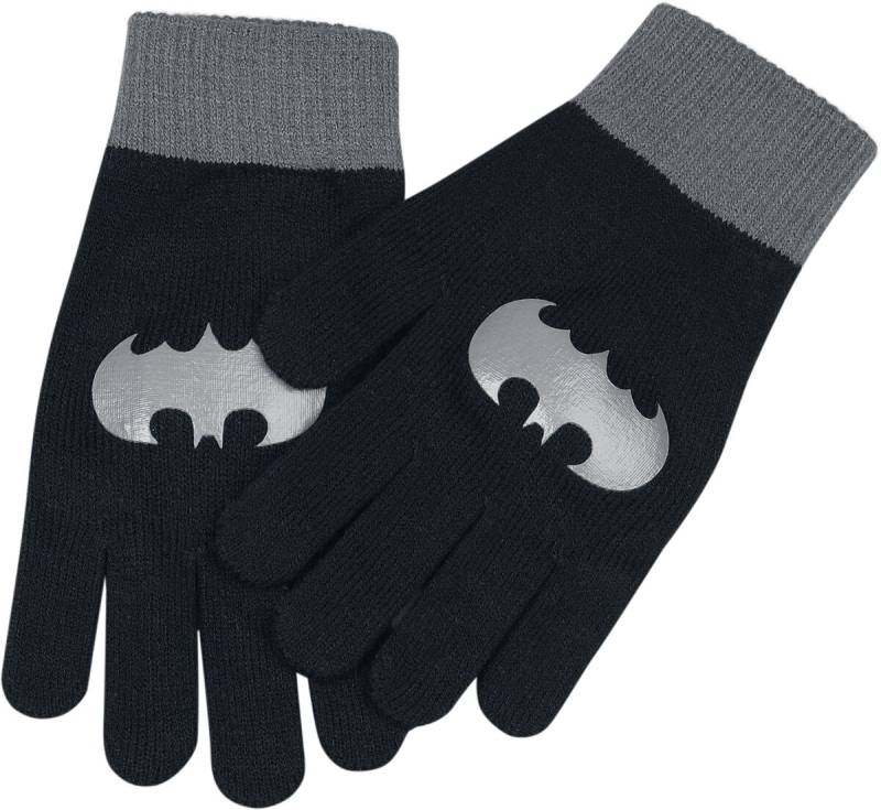 Batman Batman - Logo Fingerhandschuhe schwarz grau von Batman