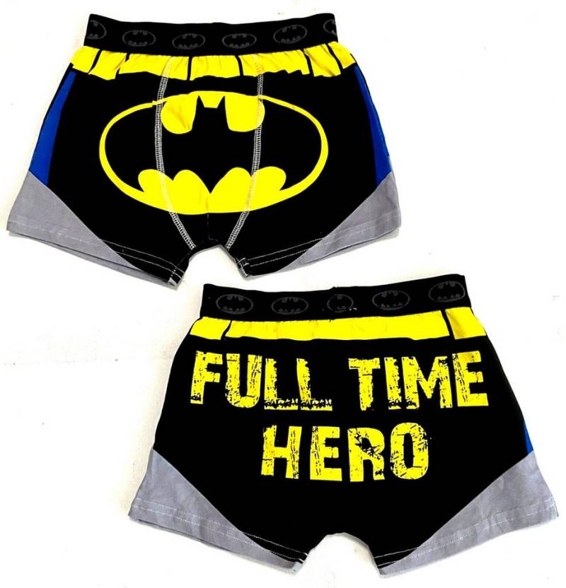 Batman Boxershorts Batman Kinder Unterwasche, 2er Comics Batman Kinder Boxershorts von Batman