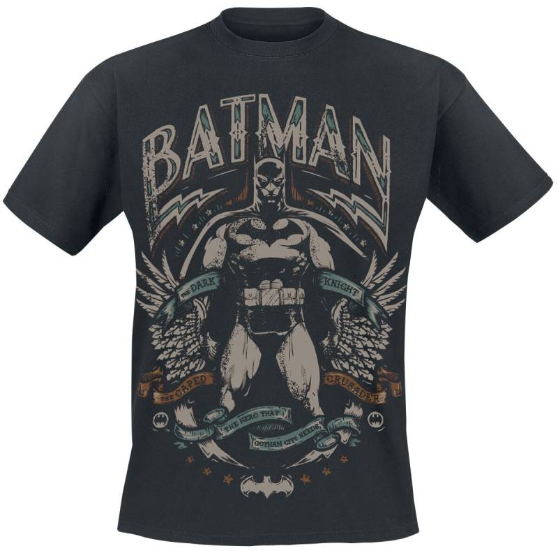 Batman Crusader T-Shirt schwarz in L von Batman