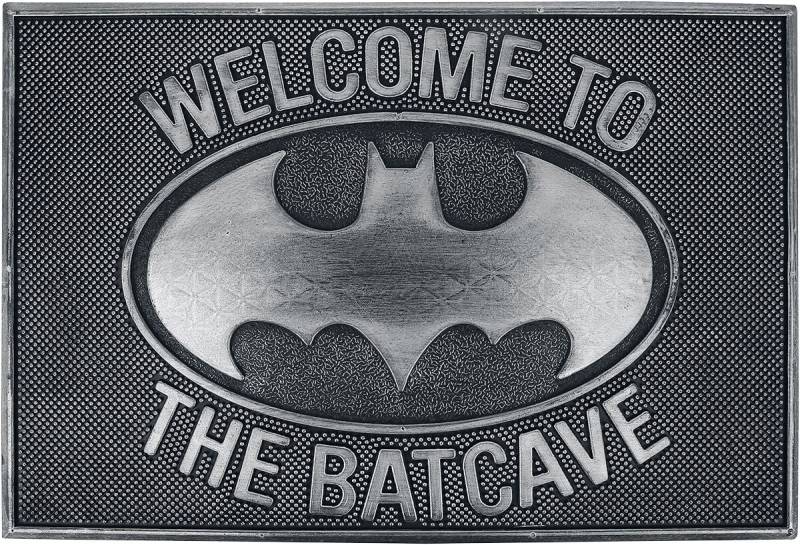 Batman - DC Comics Fußmatte - Enter The Batcave - schwarz/grau  - Lizenzierter Fanartikel von Batman