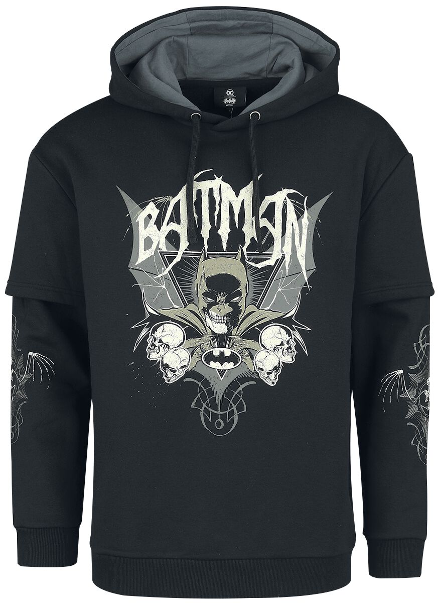 Batman - DC Comics Kapuzenpullover - Dark Smile - S bis XXL - für Männer - Größe L - schwarz  - EMP exklusives Merchandise! von Batman