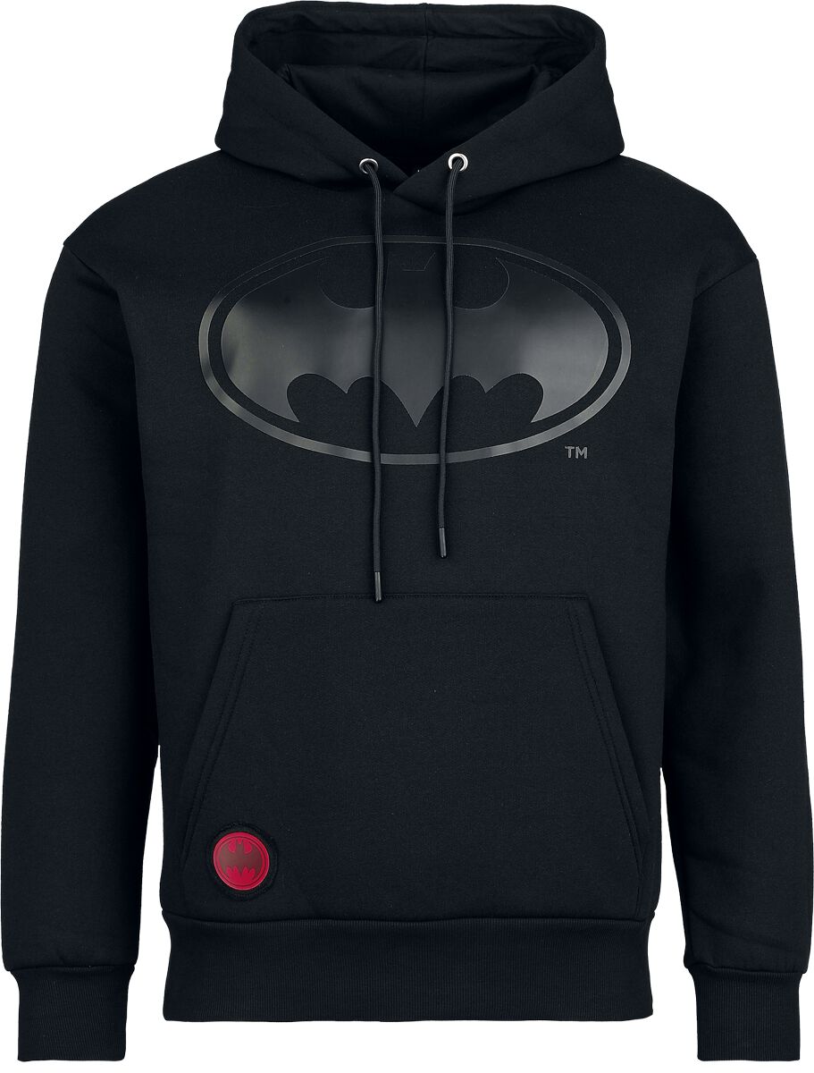 Batman - DC Comics Kapuzenpullover - Heat Logo – Black On Black - S bis XXL - für Männer - Größe M - schwarz  - EMP exklusives Merchandise! von Batman