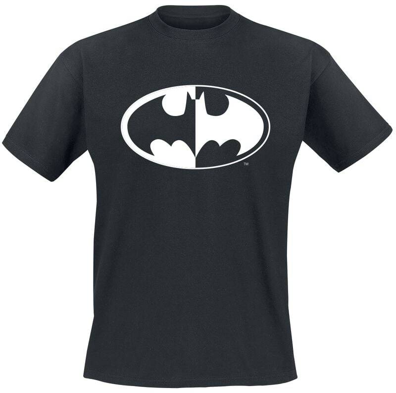 Batman - DC Comics T-Shirt - Batman - Mono Logo - S bis M - für Männer - Größe M - schwarz  - Lizenzierter Fanartikel von Batman