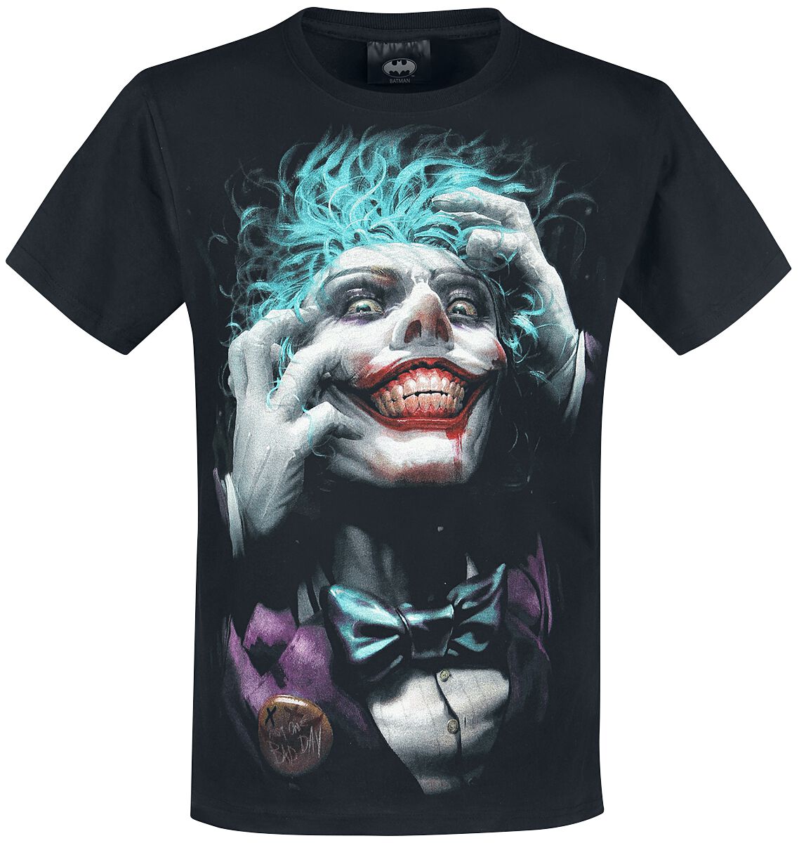 Batman - DC Comics T-Shirt - Joker - Freak - S bis L - für Männer - Größe L - schwarz  - Lizenzierter Fanartikel von Batman