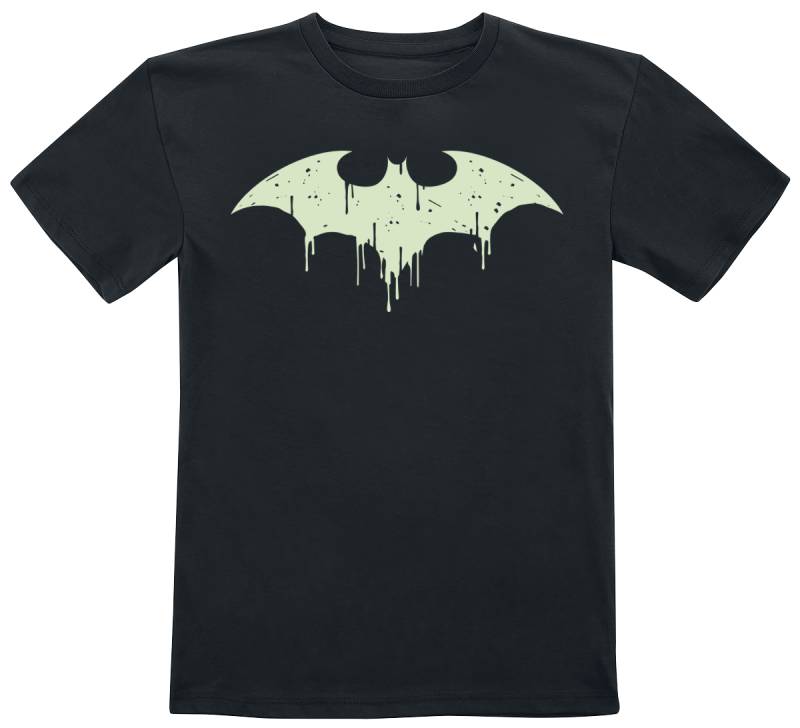 Batman - DC Comics T-Shirt - Kids - GITD logo - 104 bis 164 - für Mädchen & Jungen - Größe 164 - schwarz  - Lizenzierter Fanartikel von Batman