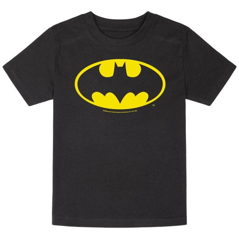 Batman - DC Comics T-Shirt - Metal-Kids - Batman-Logo - 92 bis 164 - für Mädchen & Jungen - Größe 164 - schwarz  - Lizenzierter Fanartikel von Batman