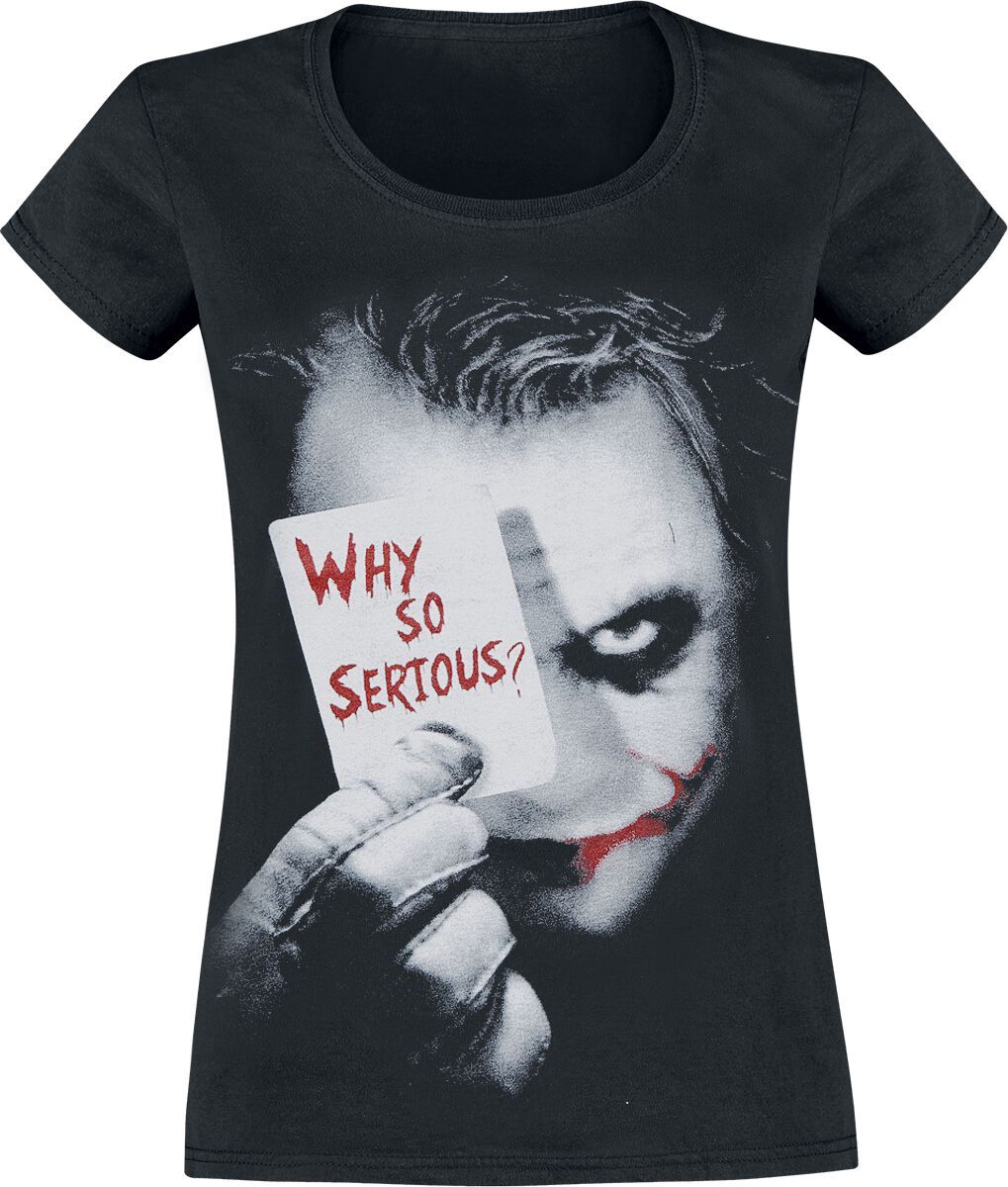 Batman - DC Comics T-Shirt - The Joker - Why So Serious? - S bis XXL - für Damen - Größe M - schwarz - Lizenzierter Fanartikel Batman - DC Comics T-Shirt - The Joker - Why So Serious? - S bis XXL - für Damen - Größe M - schwarz - Lizenzierter Fanartikel von Batman