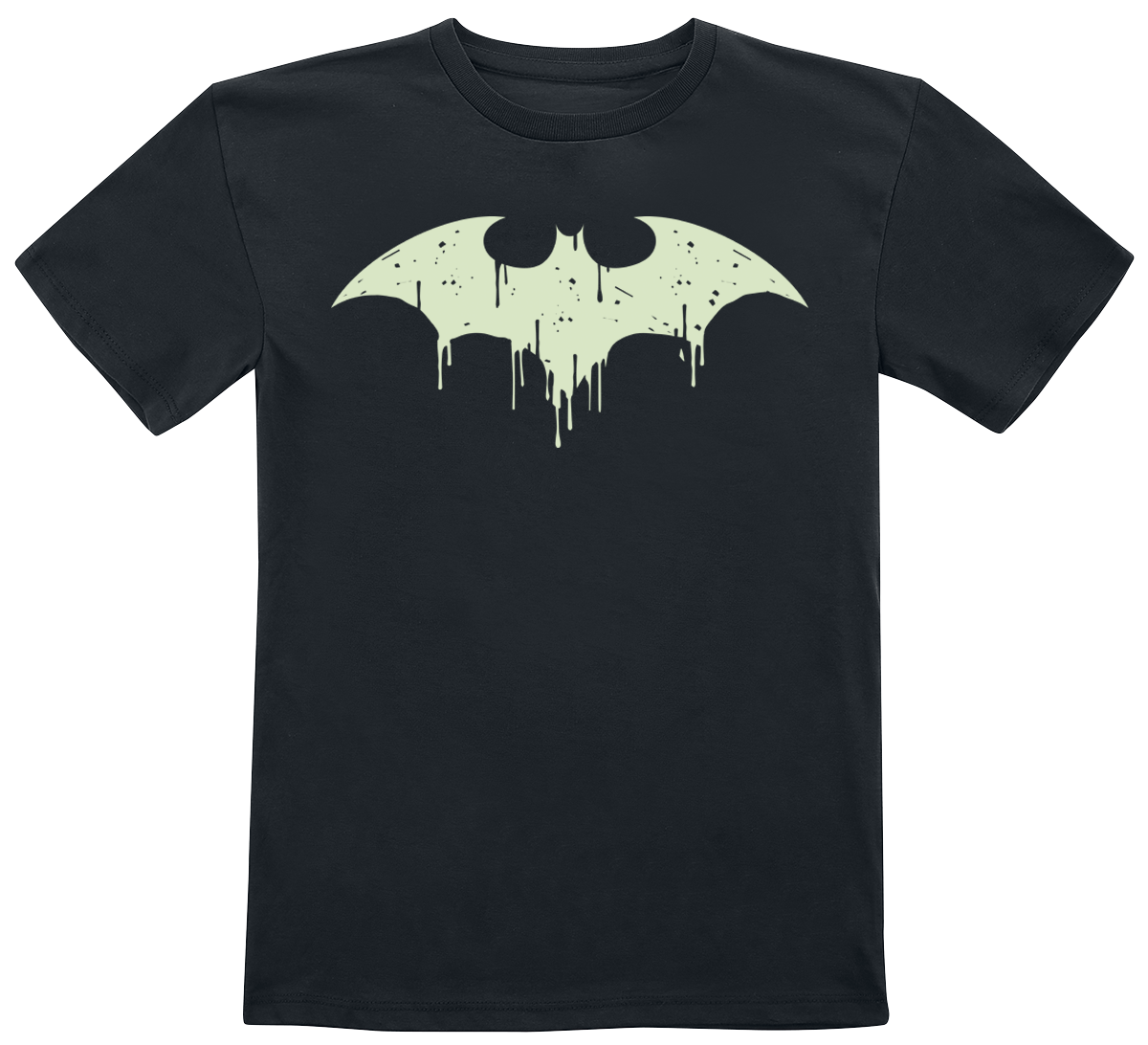 Batman - DC Comics T-Shirt für Kinder - Kids - GITD logo - für Mädchen & Jungen - schwarz  - EMP exklusives Merchandise! von Batman
