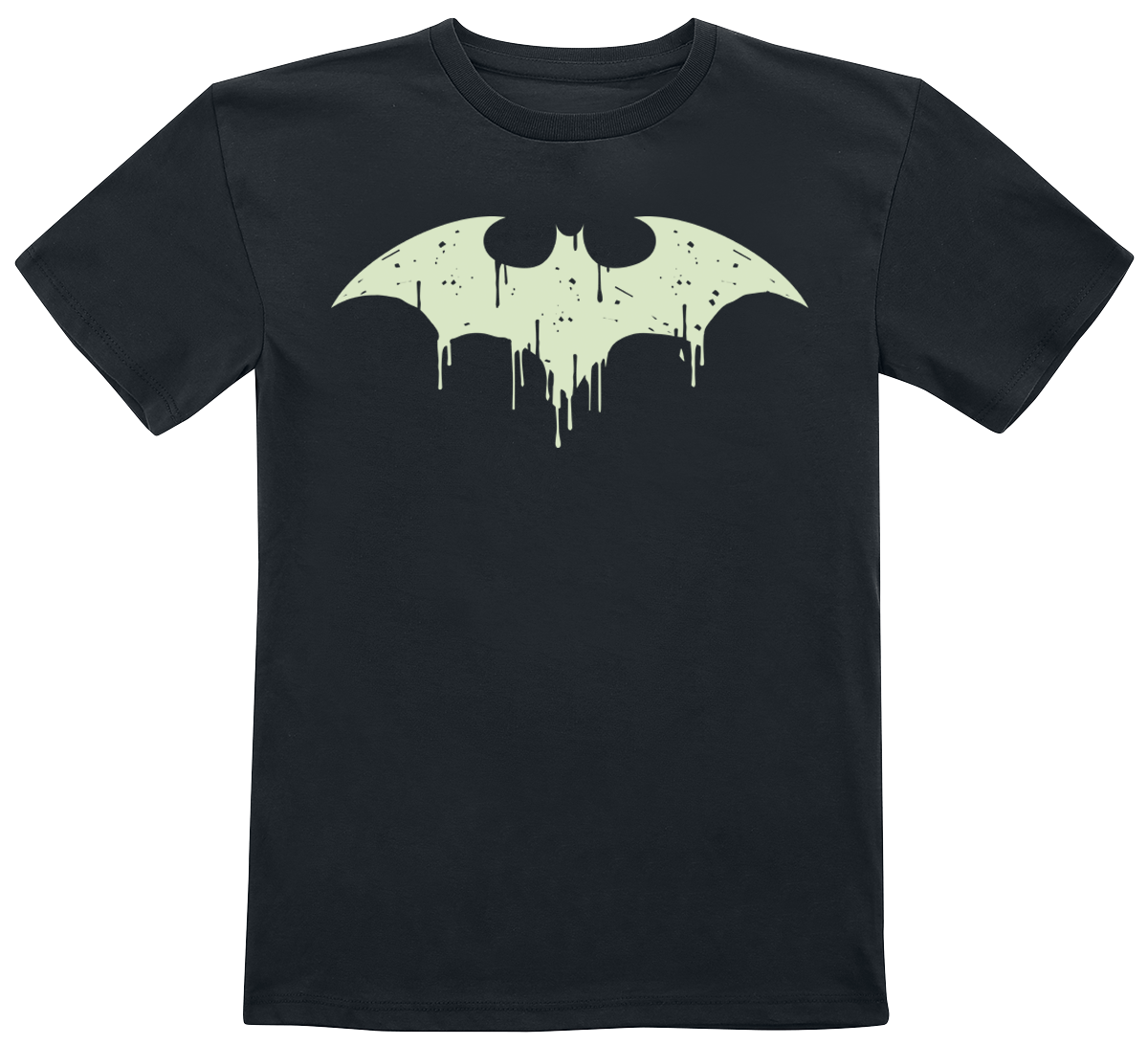 Batman - DC Comics T-Shirt für Kleinkinder - Kids - GITD logo - für Mädchen & Jungen - schwarz  - EMP exklusives Merchandise! von Batman