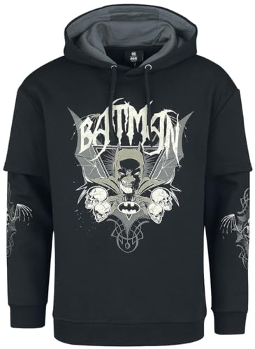 Batman Dark Smile Männer Kapuzenpullover schwarz L von Batman