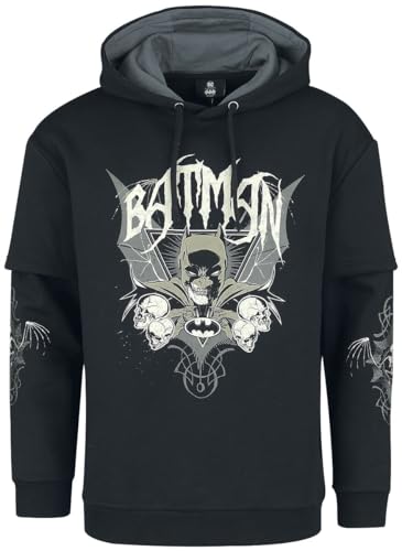 BATMAN Dark Smile Männer Kapuzenpullover schwarz S von BATMAN