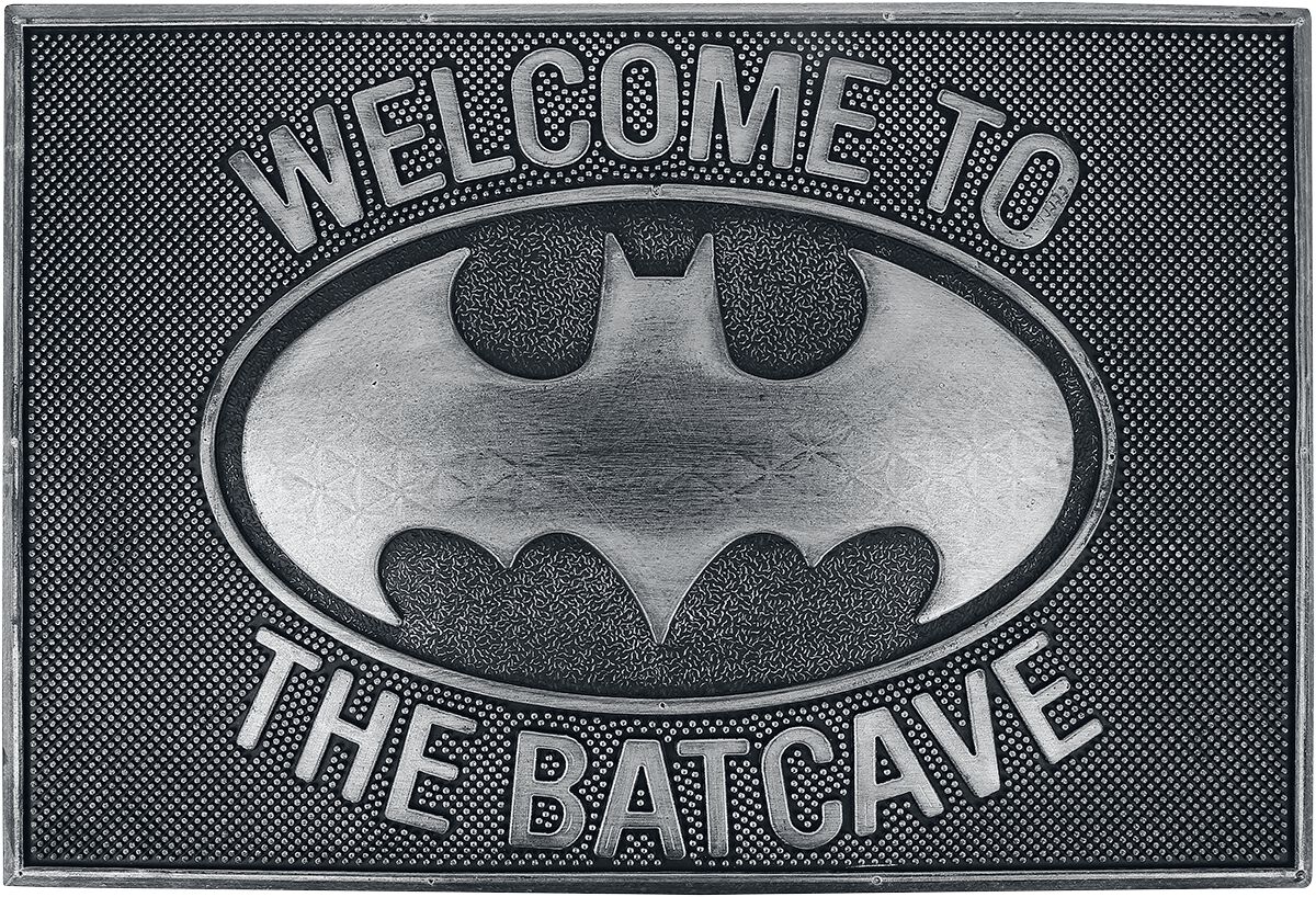 Batman Enter The Batcave Fußmatte schwarz grau von Batman