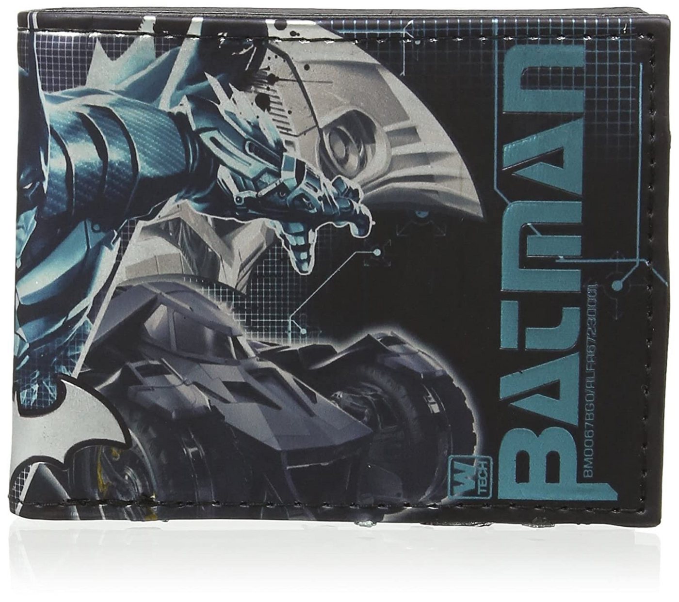 Batman Geldbörse BATMAN Geldbörse Portmonee Jugendliche, Erwachsen + Kinder blau metallic von DC Comics von Batman