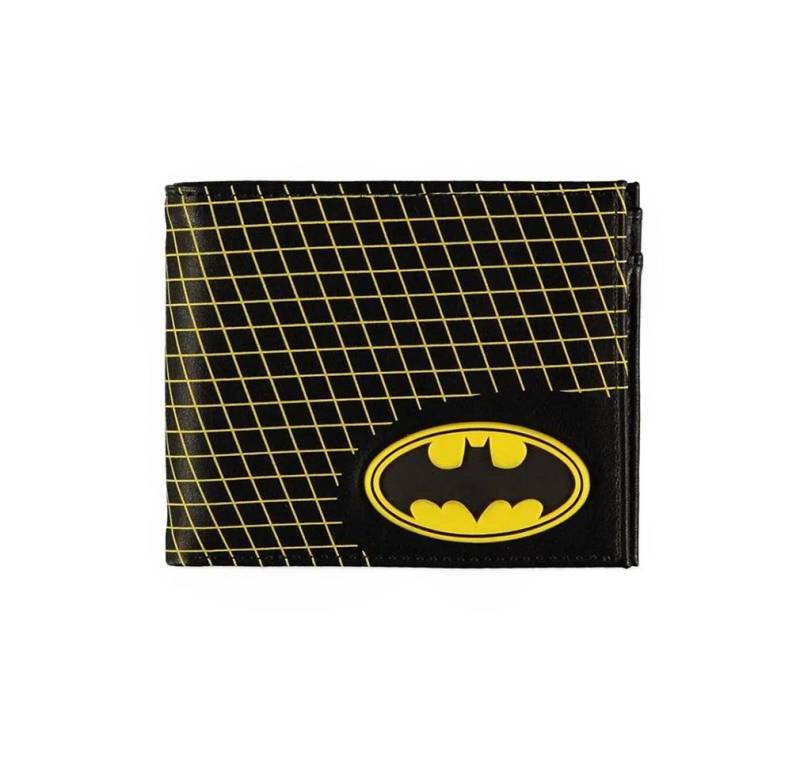 Batman Geldbörse Rubber Logo Grid, DC Comics Portemonnaie Geldbeutel von Batman