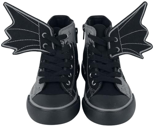 BATMAN Kids - Dark Knight Unisex Kinder Sneaker schwarz EU 34 Textil DC Comics, Fan-Merch, Filme von BATMAN