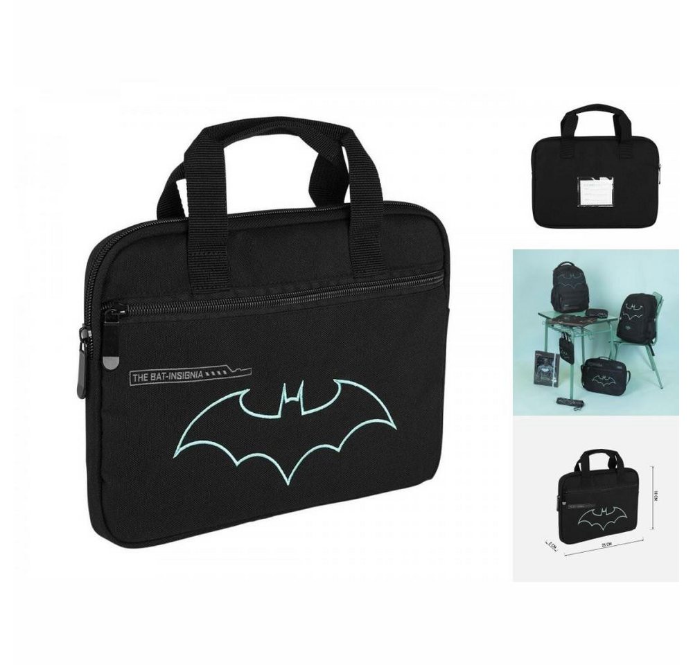 Batman Kinderrucksack Batman Laptoptasche Schwarz 18 x 2 x 25 cm von Batman