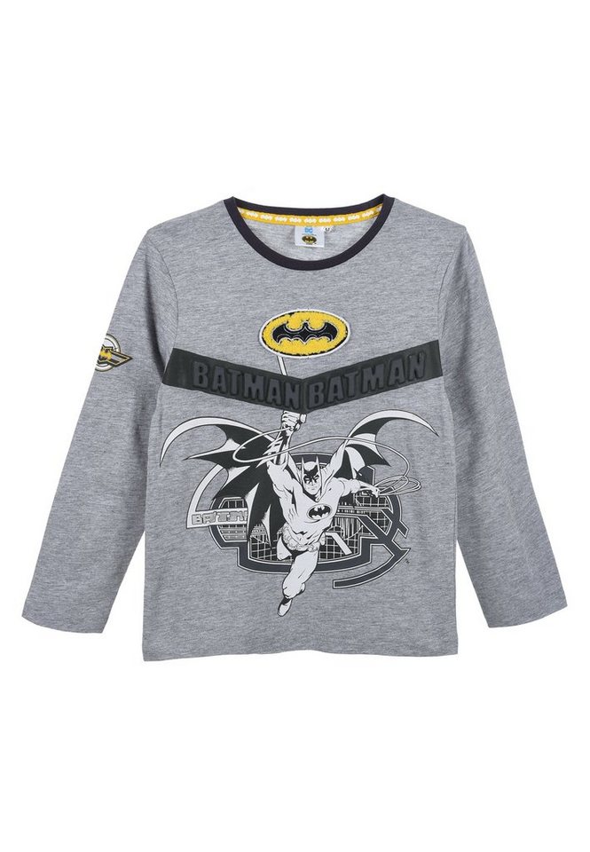 Batman Langarmshirt Kinder Jungen Oberteil Shirt Langarm-Shirt von Batman