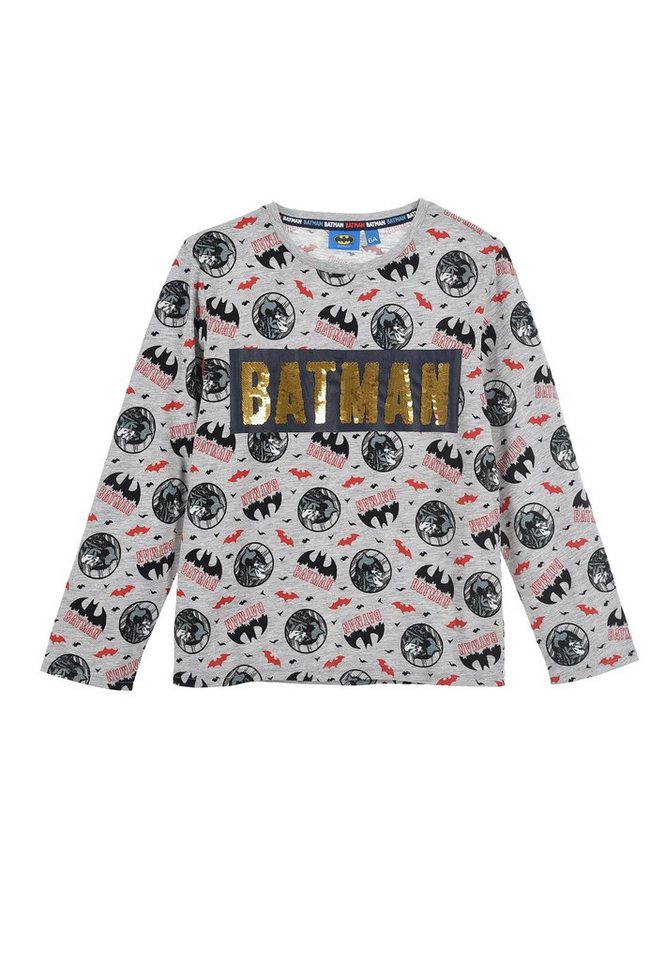 Batman Langarmshirt Kinder Jungen langarm-Shirt Oberteil von Batman