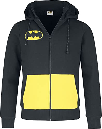 Batman Logo Männer Kapuzenjacke schwarz/gelb L von Batman