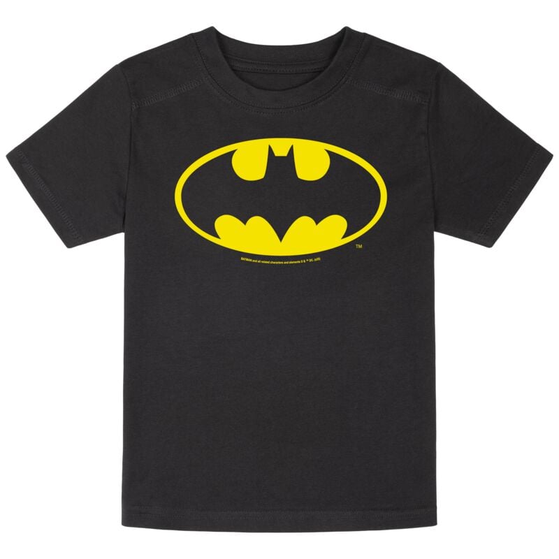 Batman Metal-Kids - Batman-Logo T-Shirt schwarz in 140 von Batman
