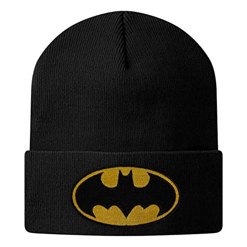 Batman Offizielles Lizenzprodukt Patch Beanie Beanie (Schwarz), One Size von Batman