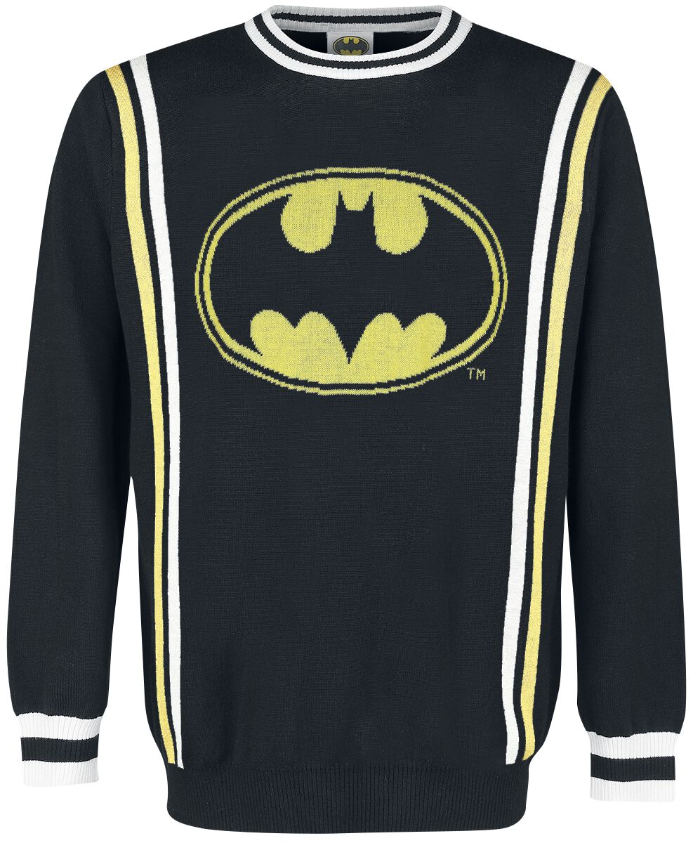 Batman Retro Logo Strickpullover multicolor in L von Batman