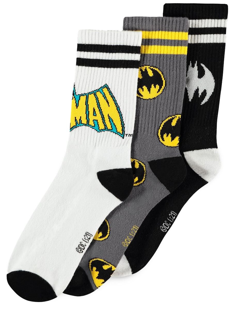 Batman Retro Logos Socken multicolor in EU 39-42 von Batman