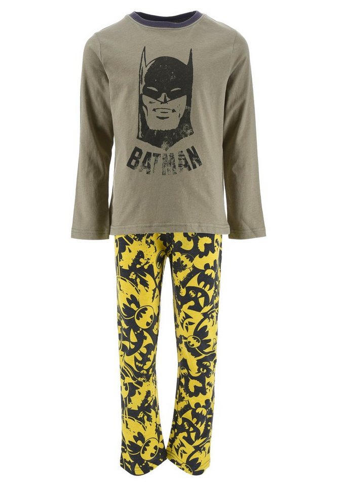 Batman Schlafanzug Kinder Jungen Pyjama langarm Nachtwäsche (2 tlg) von Batman