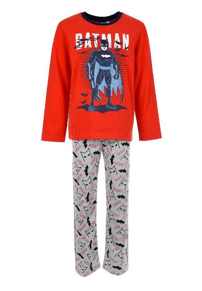 Batman Schlafanzug Kinder Jungen Pyjama langarm Nachtwäsche (2 tlg) von Batman