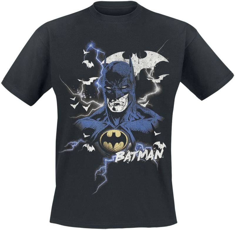 Batman Serious Face T-Shirt schwarz in XL von Batman