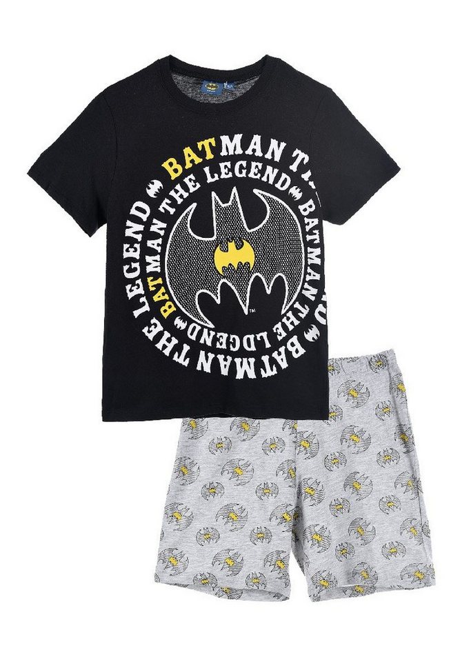 Batman Shorty Dark Knight Kinder Jungen Pyjama kurzarm Schlaf-Set (2 tlg) von Batman