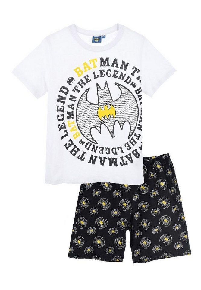 Batman Shorty Kinder Jungen Pyjama kurzarm Nachtwäsche (2 tlg) von Batman