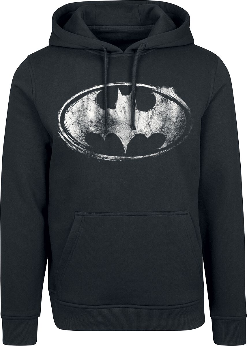 Batman Smudge Logo Kapuzenpullover schwarz in S von Batman